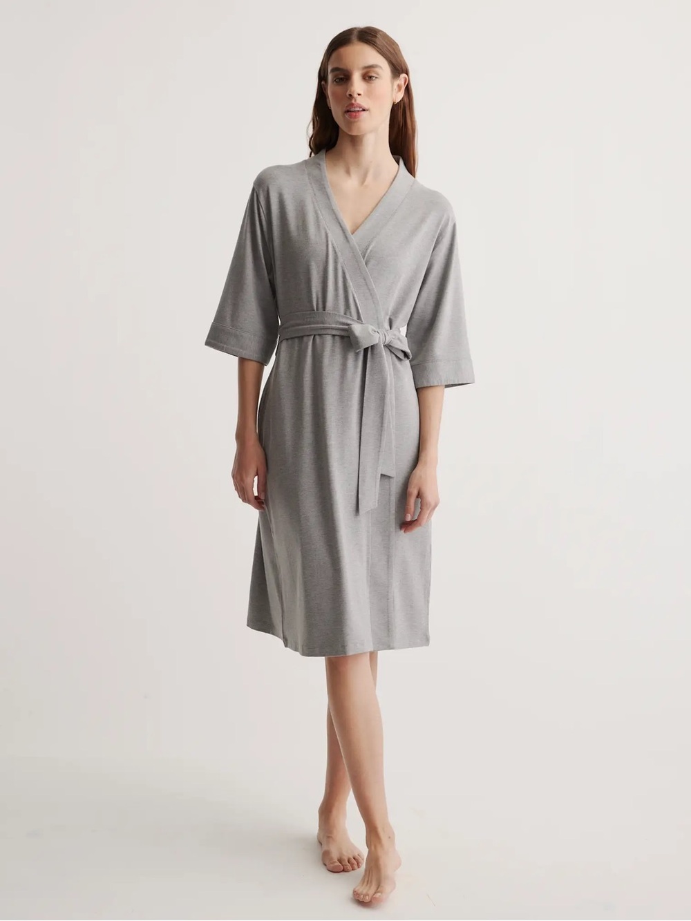 Quince Organic Bamboo Jersey Robe XS